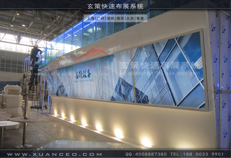 大型展台现场搭建照片 大型展台现场搭建照片