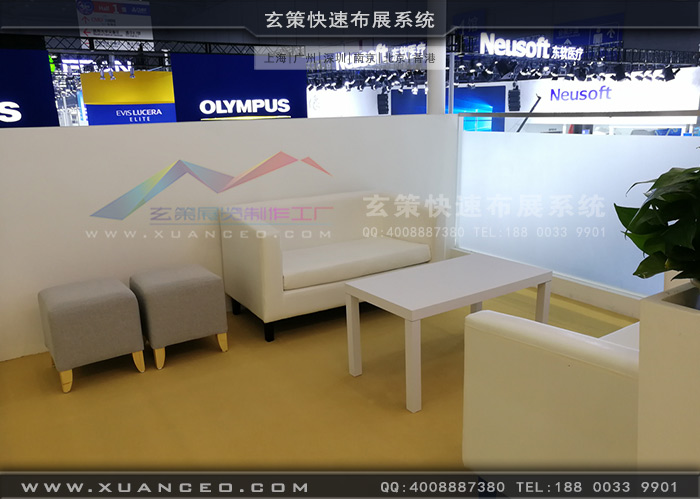 戴维医疗展台二楼洽谈区 戴维医疗展台二楼洽谈区