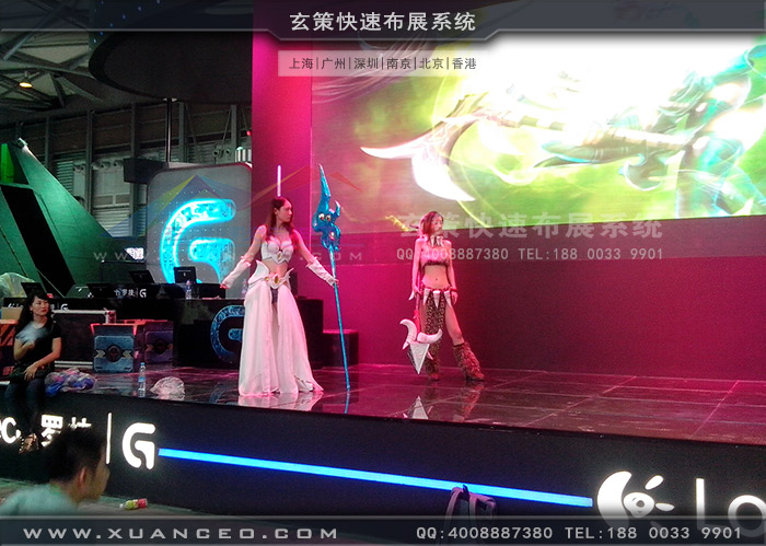 游戏展罗技展台彩排 游戏展罗技展台彩排