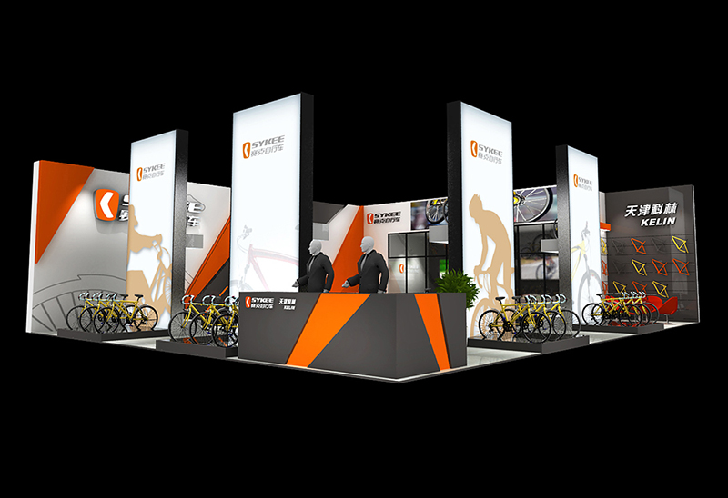 自行车展-赛克展台搭展(154㎡)